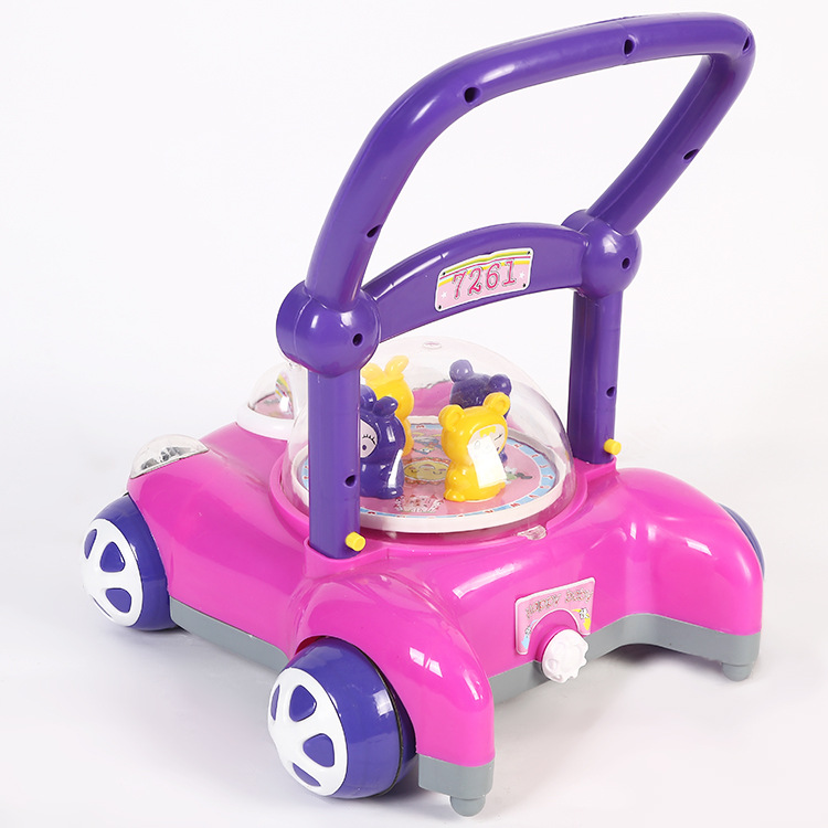 爆款宝宝学步车手推车音乐调速防侧翻儿童炫彩音乐助步车 批发详情图6