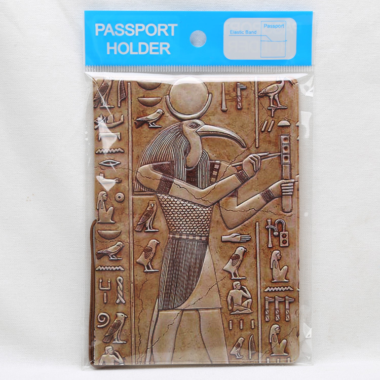 Egypt Personalized Creative Certificate Protective Folder Passport Card Pack Certificate Storage Cover Travel Abroad Supplies display picture 1