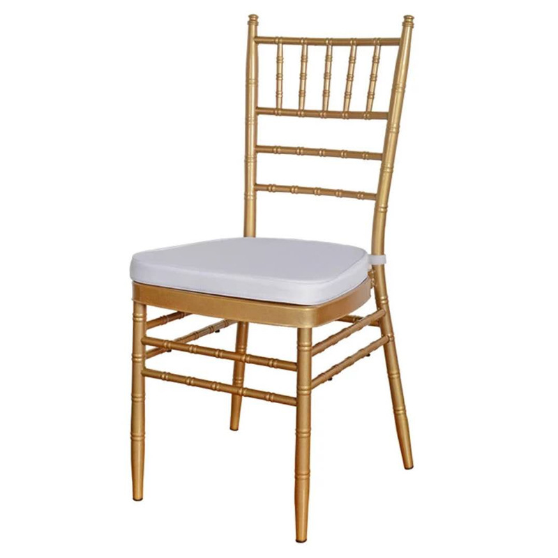 现货帐篷婚礼椅金色竹节椅坐垫户外草坪婚礼椅子竹节椅坐垫pu