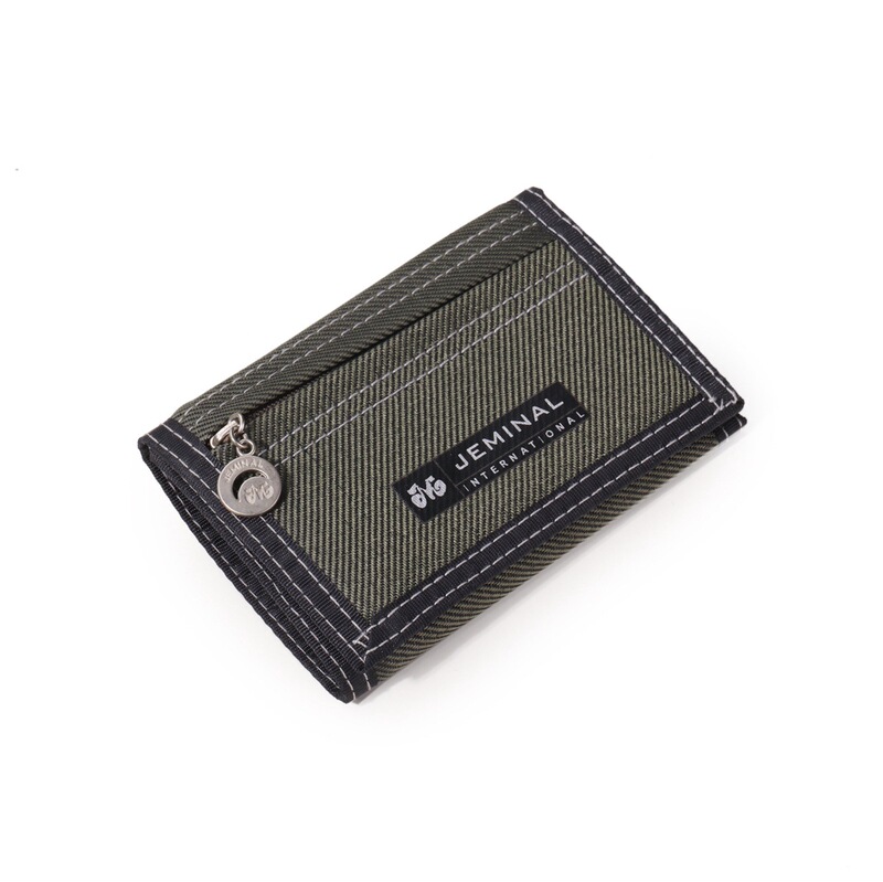 Jamie Road Korean student popular classic canvas solid color men's wallet zipper coin bag sports wallet wholesale