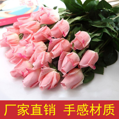齊浩廠家仿真手感保濕玫瑰花束 婚慶攝影場景裝飾花 廣東現貨