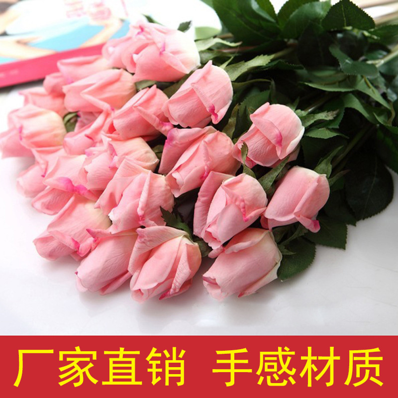 齊浩廠家仿真手感保濕玫瑰花束 婚慶攝影場景裝飾花 廣東現貨