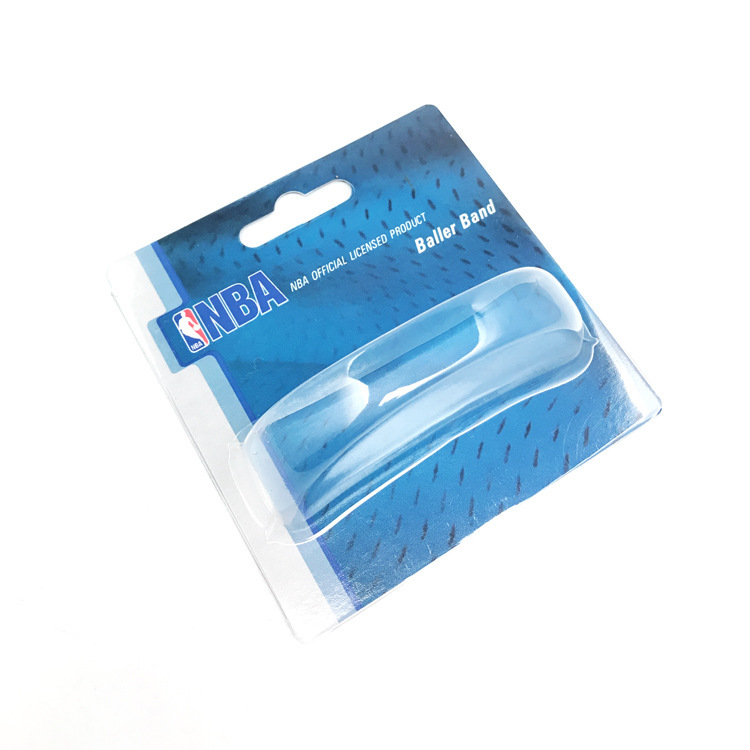 nba篮球硅胶手镯环圈塑料吸卡对折礼品包装袋运动腕带通用首饰盒