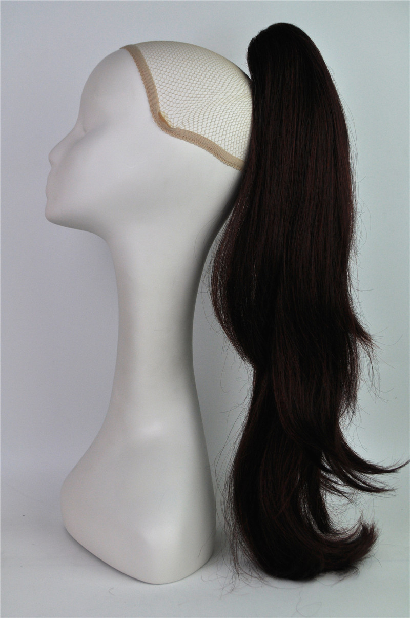 NEWLOOK nueva pelucca de Amazon invisible natural cabello de cola de caballo agarre clips pelucca de cola de caballo