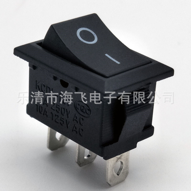 供应船型开关系列 15*21三脚船型开关 kcd1两档翘板开关