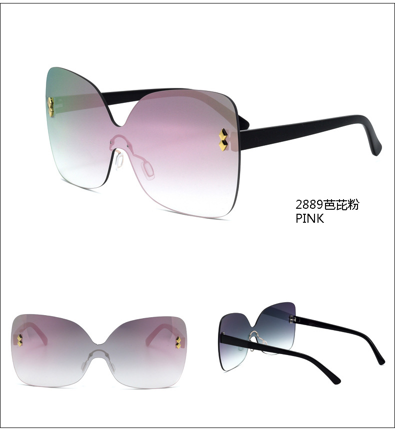 New Korean Simple Style Fashion Big Frame Sunglasses display picture 6