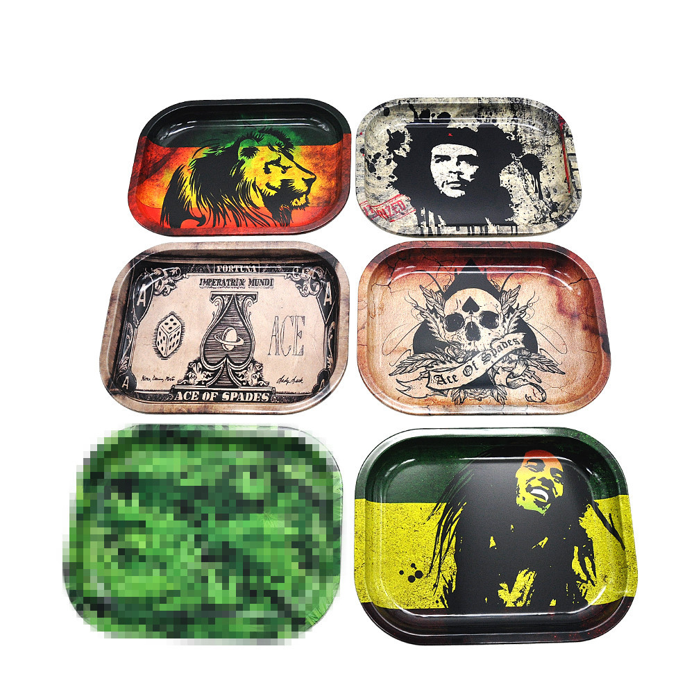 批发供应马口铁卷烟盘 收纳盘 马口铁托盘 18*14*1.5CM|ru