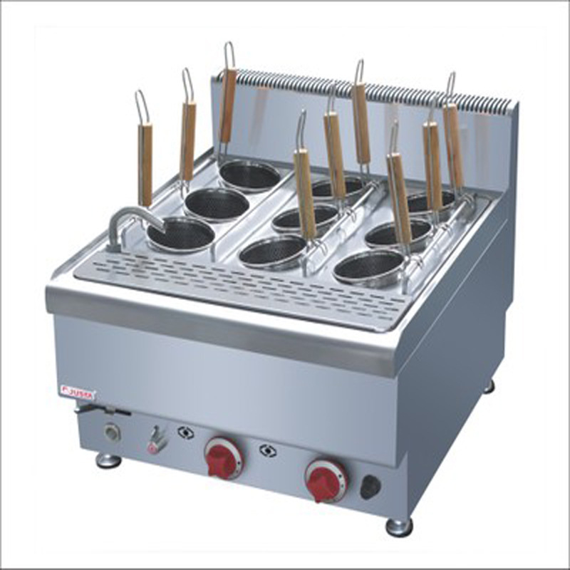 佳斯特JUS-TRM60煮面食炉 JUSTA不锈钢商用台式燃气九头烫面炉
