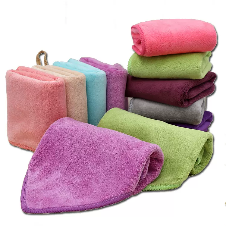 超细纤维磨毛加厚吸水挂巾厨房擦手幼儿园方巾擦车干发巾厂家批发