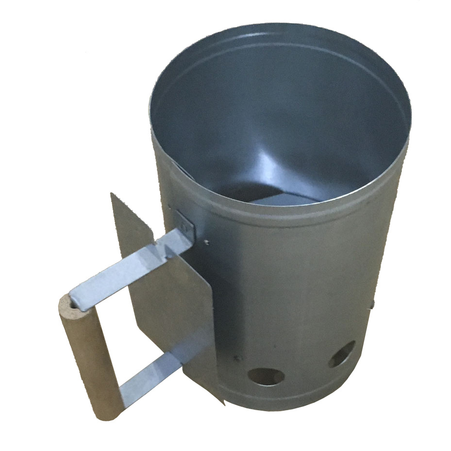 厂家镀锌板炭桶 烤炉点炭筒 BBQ烧碳器 引火桶 大碳桶 引火器