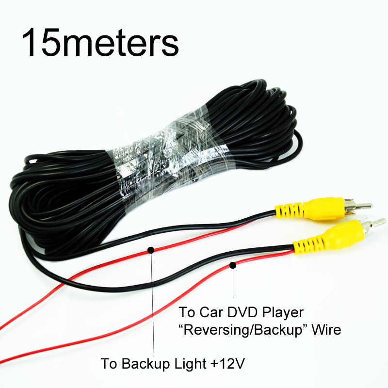 6 meters 10 meters 15 meters video line with reversing detection line car reversing camera video line cable connection line