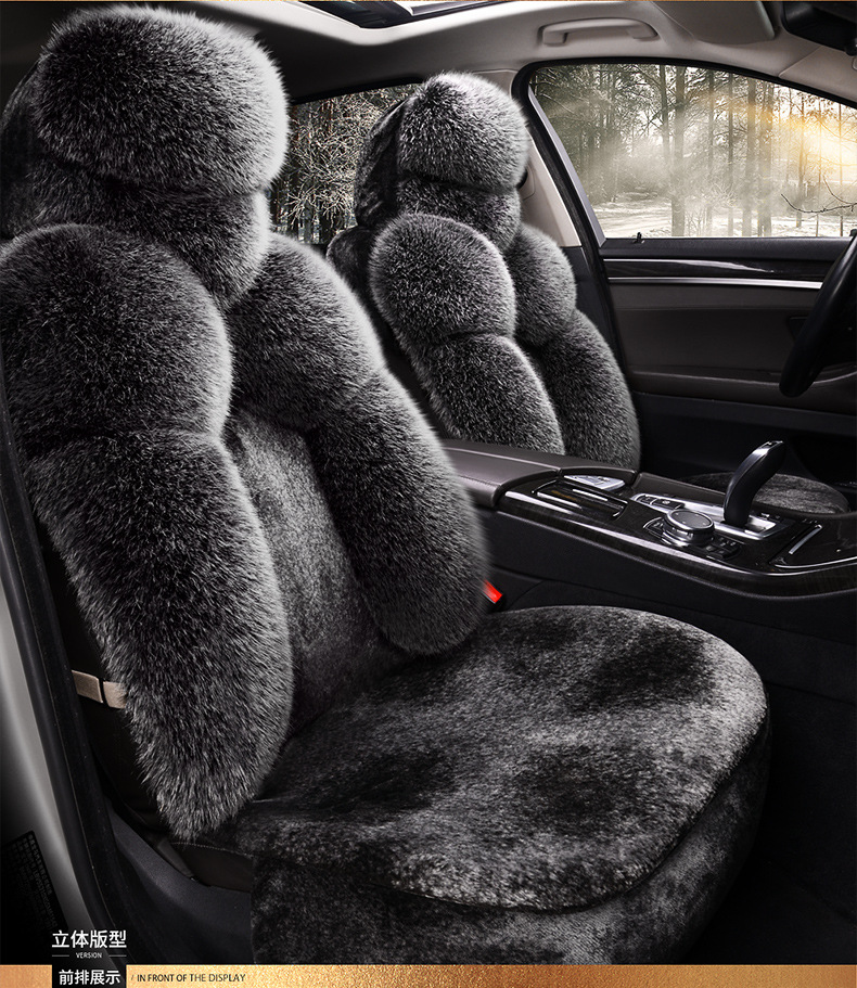 New Car Seat Cover Full Surround Winter Plush Warm Car Seat Cover