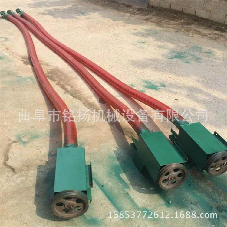 专业生产 车载弹簧蛟龙式吸粮输送机 三轮车装粮机