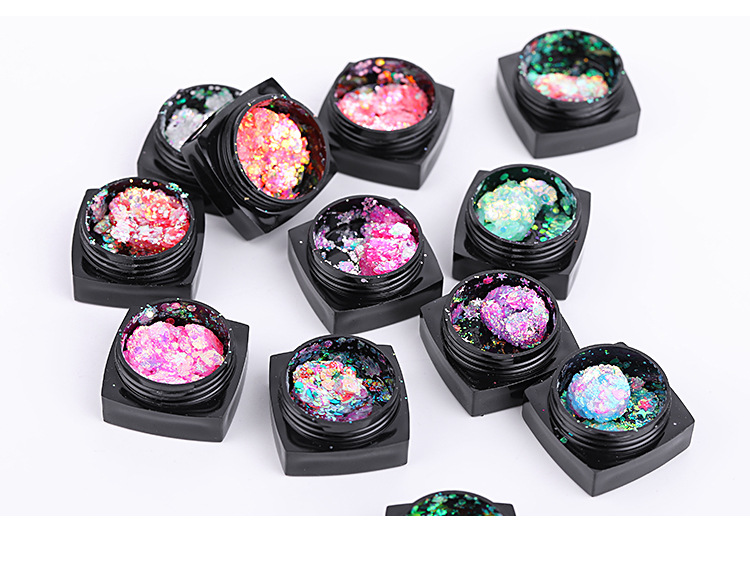 New Eye Makeup Gel Cream Set Multifonctionnel Nail Art Paillettes Paillettes display picture 4