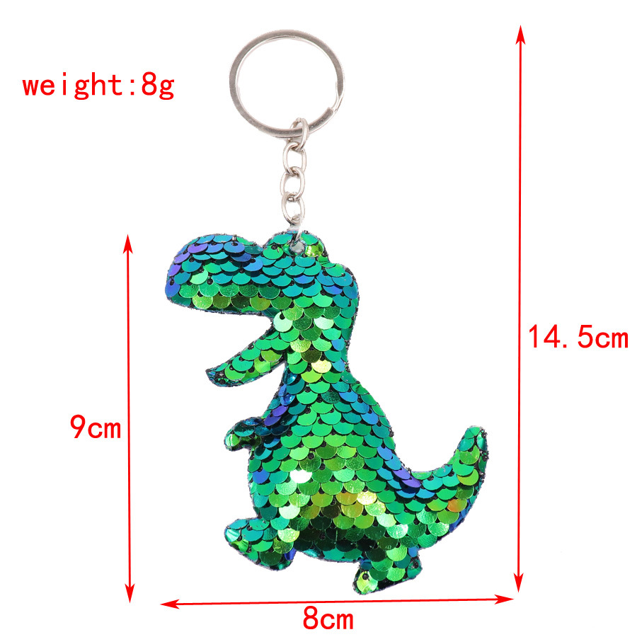12g Weight Sequins Inlay Material Bag Pendant, Keychain Classification 1 Piece Quantity Holiday, Daily Occasion Plastic Material Bag, Dinosaur, Dragon Pattern Women's Gender Cute Style 1 Piece Bag Dinosaur Dragon Bag Pendant Keychain Plastic Sequins Women's Cute Bag Pendant Keychain