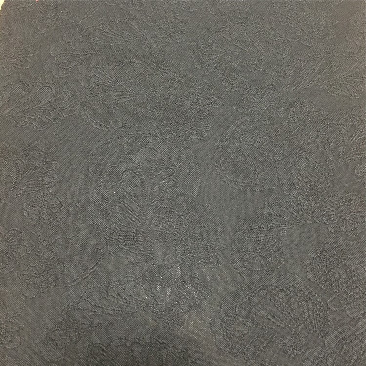 厂家供应针织涤氨花朵提花布 花朵提花 女装面料