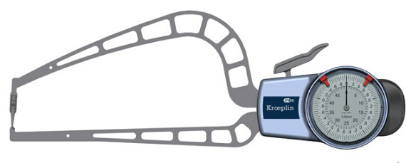 优势供应德国kroeplin 指针式管壁厚度测量卡规D4R50S