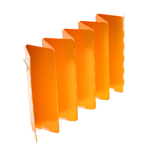 Outdoor stove windshield 8 pieces/10 pieces aluminum oxidized windproof board foldable with storage