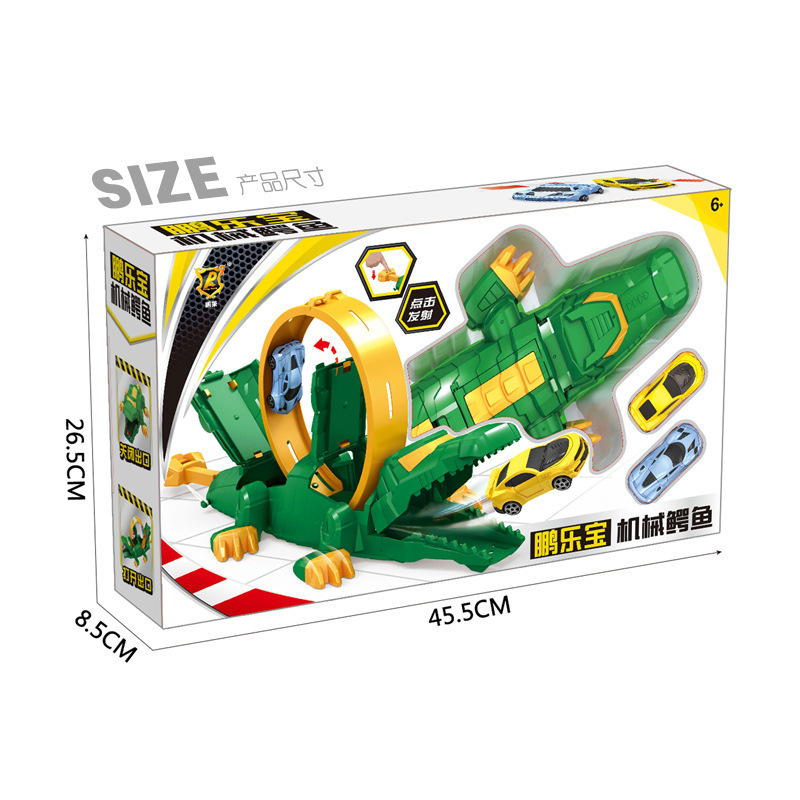 children Toys Mechanics crocodile Catapult Toy car Large Assemble track dinosaur Model suit