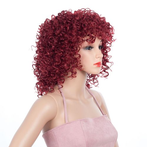 Curly Hair Wigs E-commerce wig African small curly long curly hair women&apos;s headwear