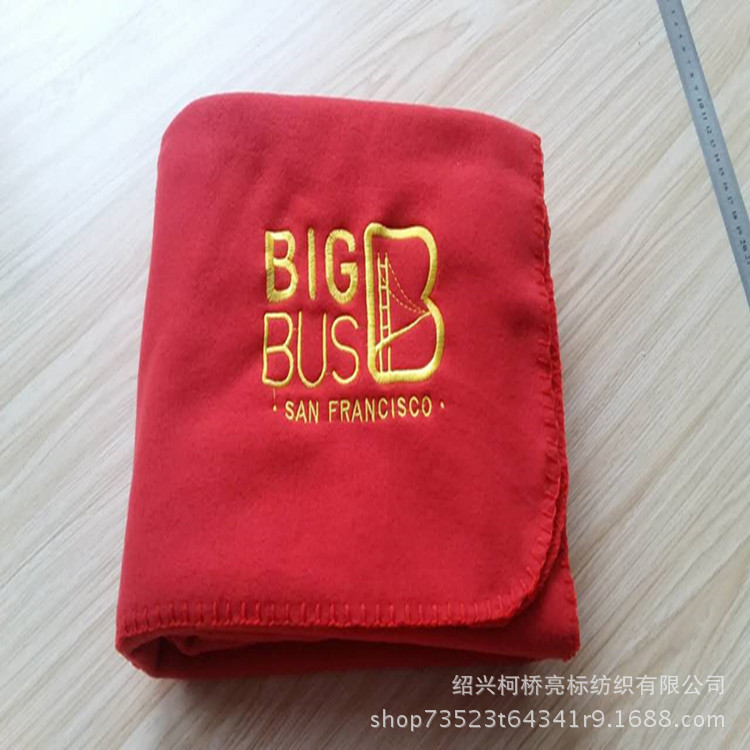 定制毛毯印logo