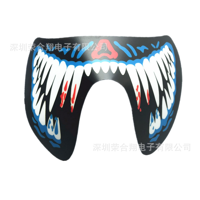 提供EL音乐声控发光面罩LED发光口罩面具眼镜万圣节发光产品