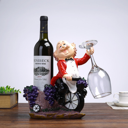 European wine rack, resin wine rack, character wine rack, wine display stand, bottle holder, gift decoration