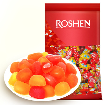 乌克兰进口如胜疯狂小蜜蜂水果汁夹心橡皮软糖500克婚庆喜糖|ru