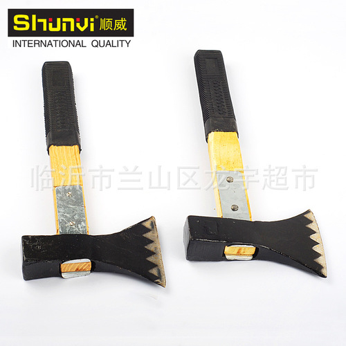Factory direct sales reinforced ax household wooden handle ax non-slip sharp firewood ax woodworking camping garden ax