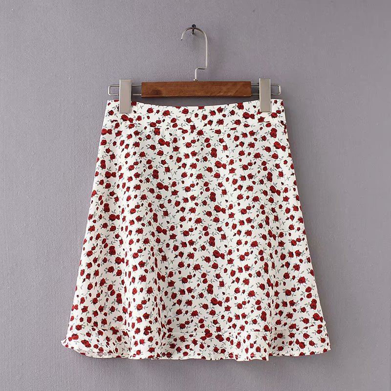 Mini Floral Skirt Image 8