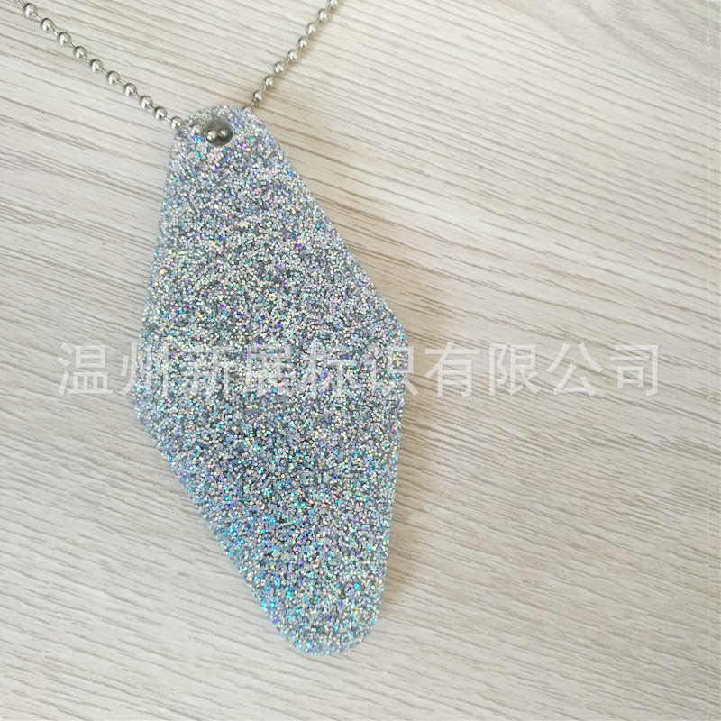 亚克力银葱粉板克力闪粉板闪银香槟银亮银色高闪银钻石银板材定制