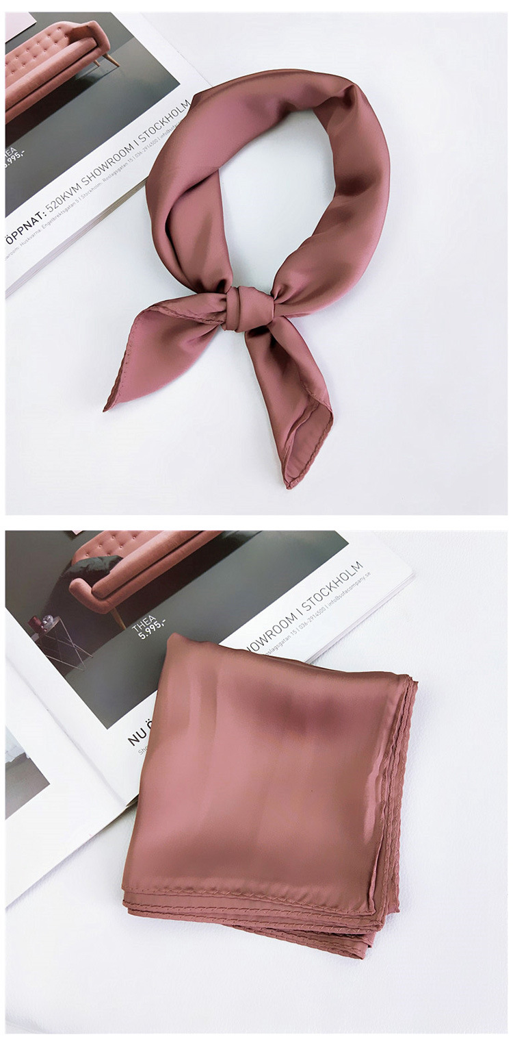 Women's Elegant Solid Color Polyester Silk Scarves display picture 7