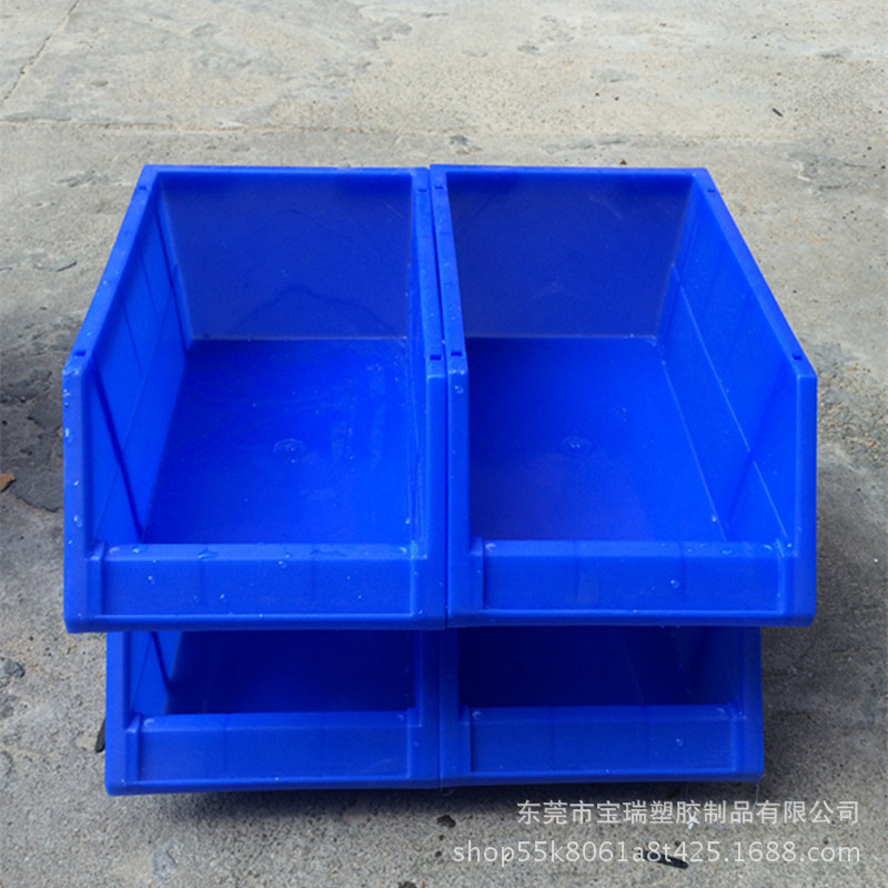 静电零件盒/平口盒/斜口盒/电池盒 塑料有孔方盘