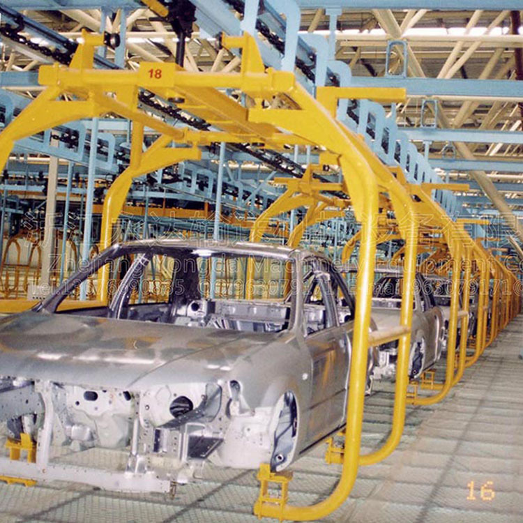 新能源汽车生产线重卡底盘上线吊装自动化输送线智能化作业流水线