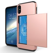 2021创意适用iPhonex滑盖手机壳侧滑插卡iPhone13跨境手机保护套