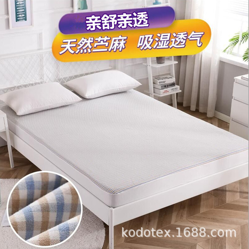 Summer Three Layer Diaphragm Baby Ramie Cotton Diaphragm Pad Sweat Bed Sheet Care Pad Washable Large Size