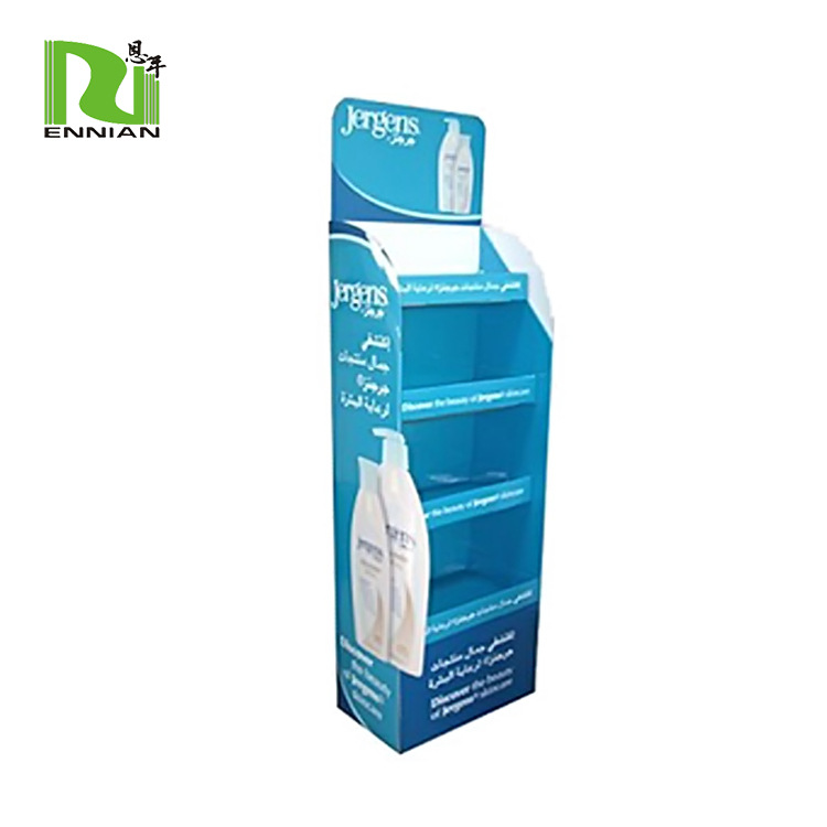 沐浴露纸货架洗发水纸展架单层可承重20kg深圳厂家收纳出口专用