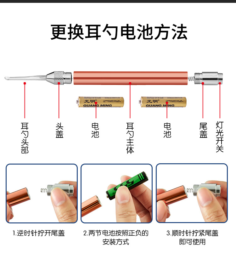 2 piece set of luminous ear clips rose gold version_12.jpg