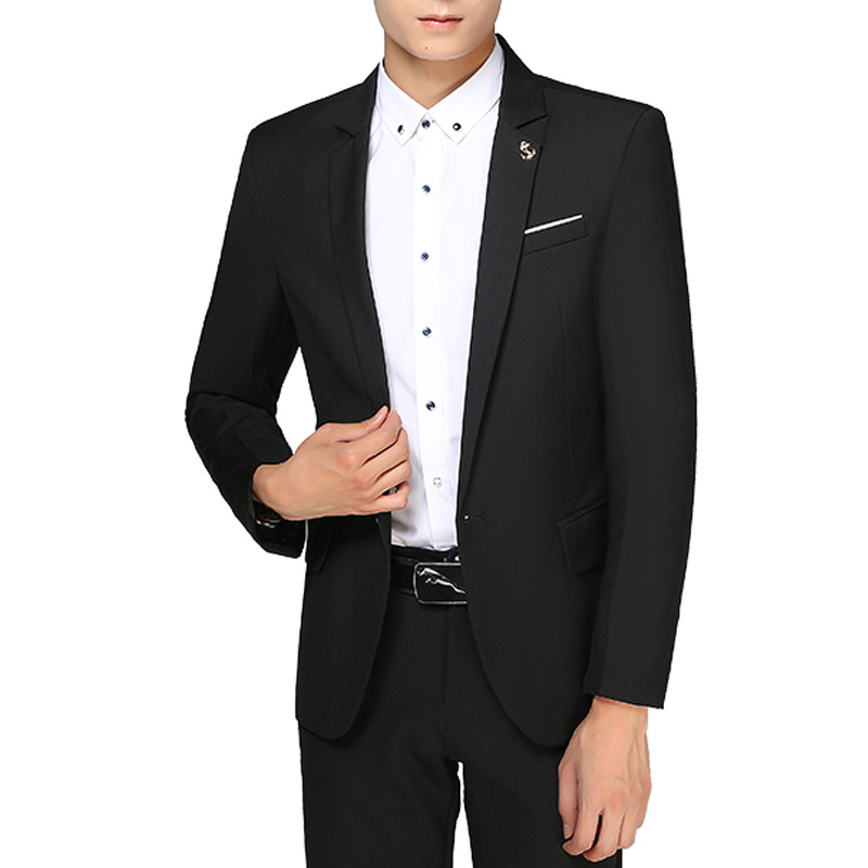 Chaqueta de traje de hombre de negocios juvenil slim fit traje pequeño traje casual traje de boda traje de hombre