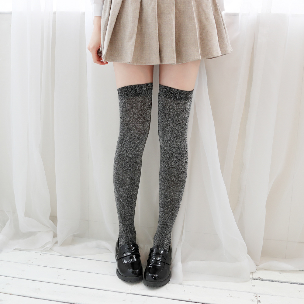 Summer nail sequins, knee socks for elementary school students, high boots, 925 sample silver