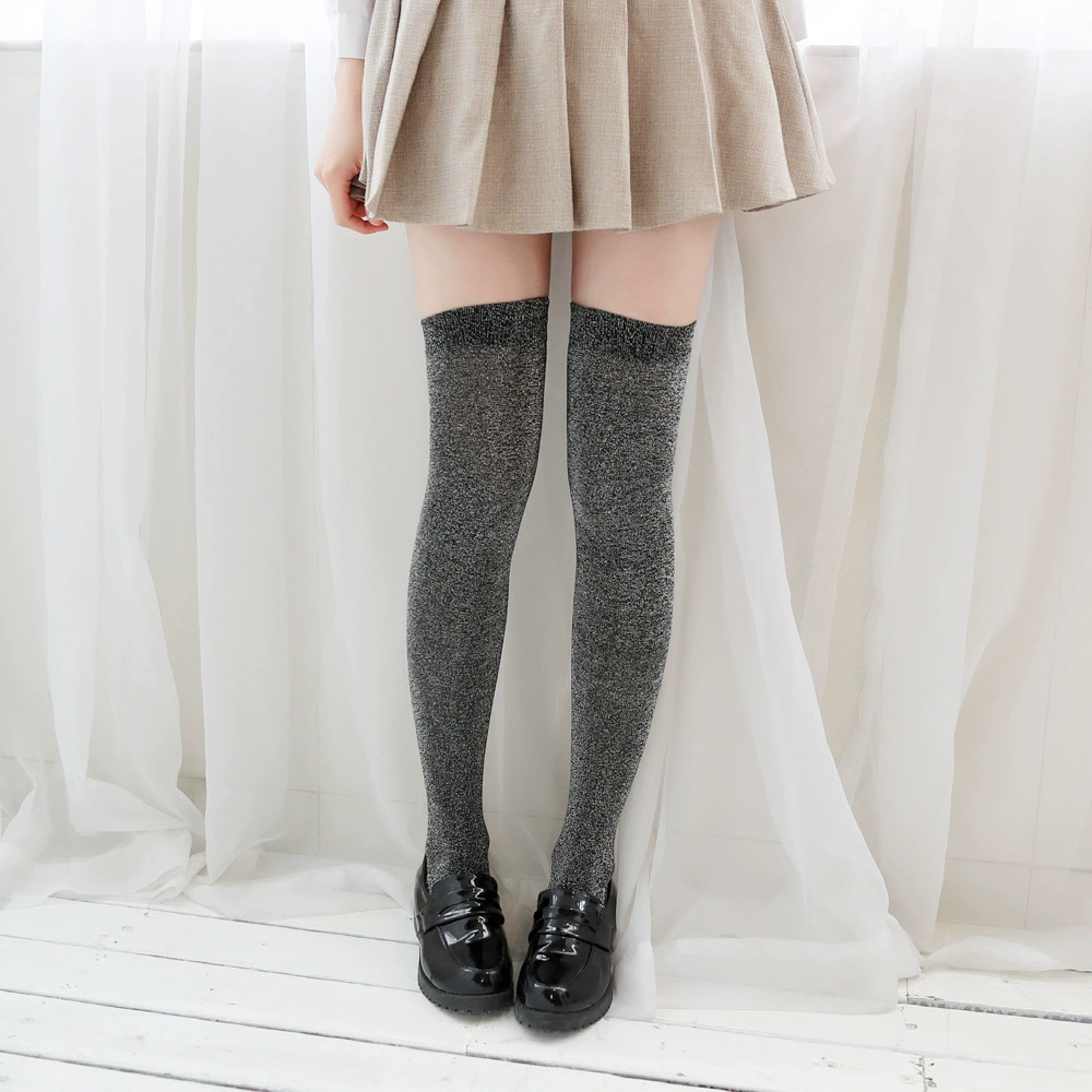 Летние ногти блестки sequins? Knee socks for elementary school students, high boots, 925 sample silver