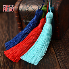 龍結錦綸高光流蘇穗子書籤冰絲吊蘇新品扇穗包掛30雅色染色不掉色