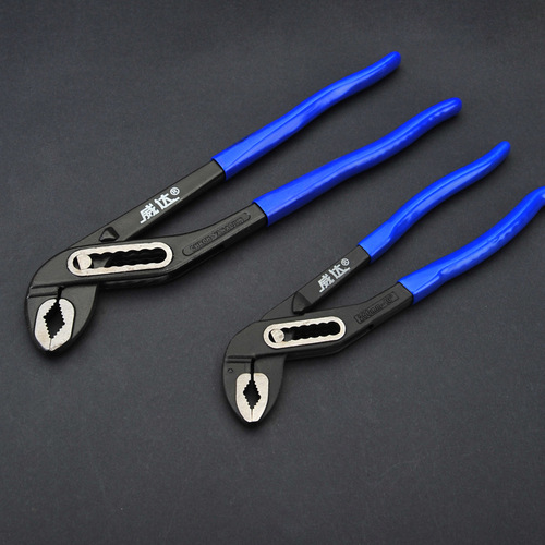 Industrial-grade Weida European-style plastic-coated water pump pliers chrome vanadium steel 10-inch 12-inch multi-functional eagle-beak pliers fast water pipe pliers