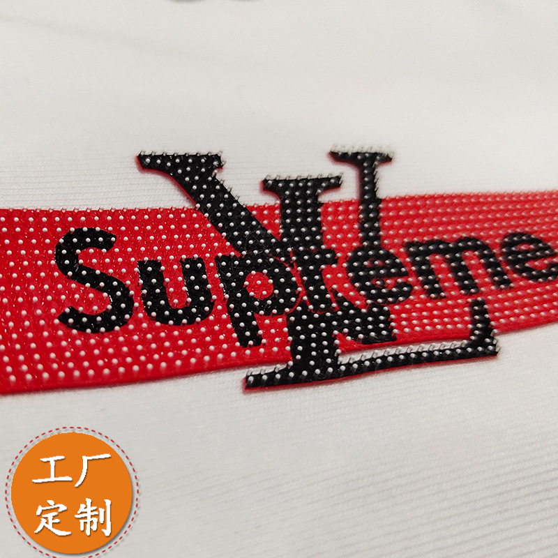 牙刷点硅胶烫画 服装鞋帽LOGO热转印烫画 厂家定做烫标烫图烫唛