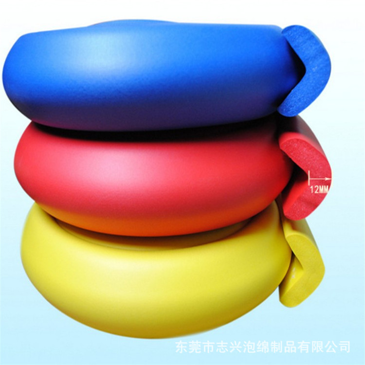 设计 直角橡胶护角 圆形橡塑反光护墙角PU防撞条黑黄护边