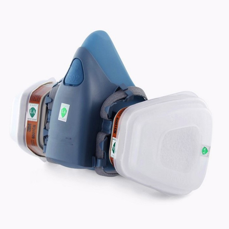 Michang 7502 máscara de gas de silicona pintura pesticida a prueba de formaldehído decoración pulido a prueba de gas máscara de polvo