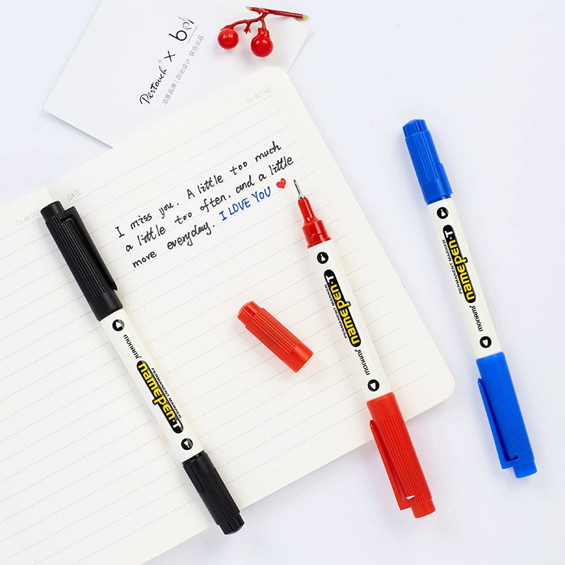 Monami Korean Namepen.t Muna Mo Nami Pen Pen Pen Pen Двойной наконечник сигнатура ручки