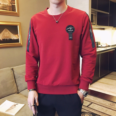 春秋男士运动套装韩版两件套潮男休闲长袖连帽卫衣套装运动服学生