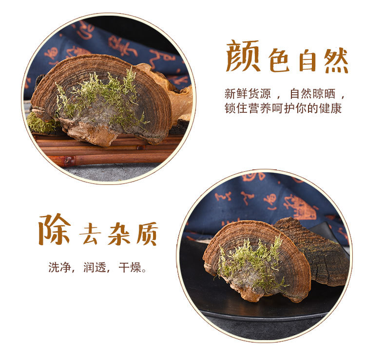 Dou Long Zhi (Ganoderma) — Tibetan Dried Reishi Mushroom, Bulk 500g Food Herb key features