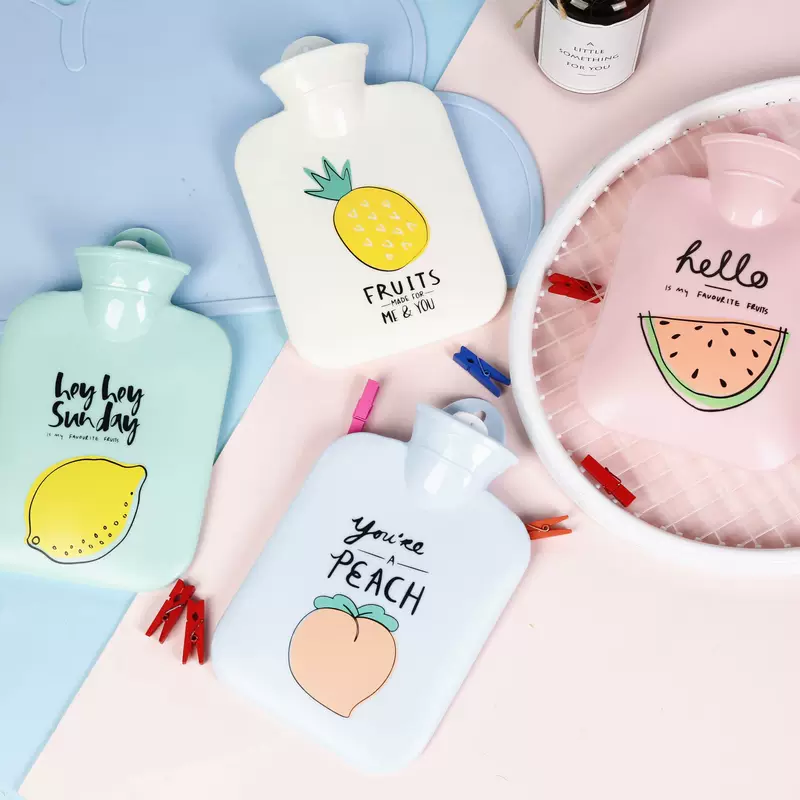  Cartoon small winter water container, rubber explosion-proof hand warmer for elementary school students